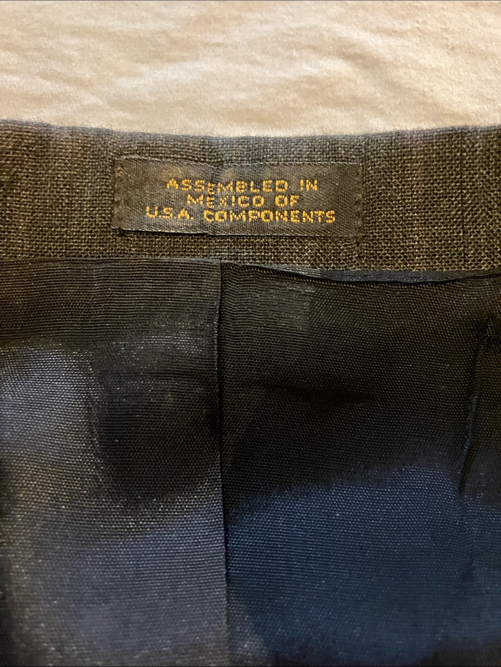Towncraft 42R men’s suit jacket silk and wool charcoal gray with stripes - Picture 4 of 11